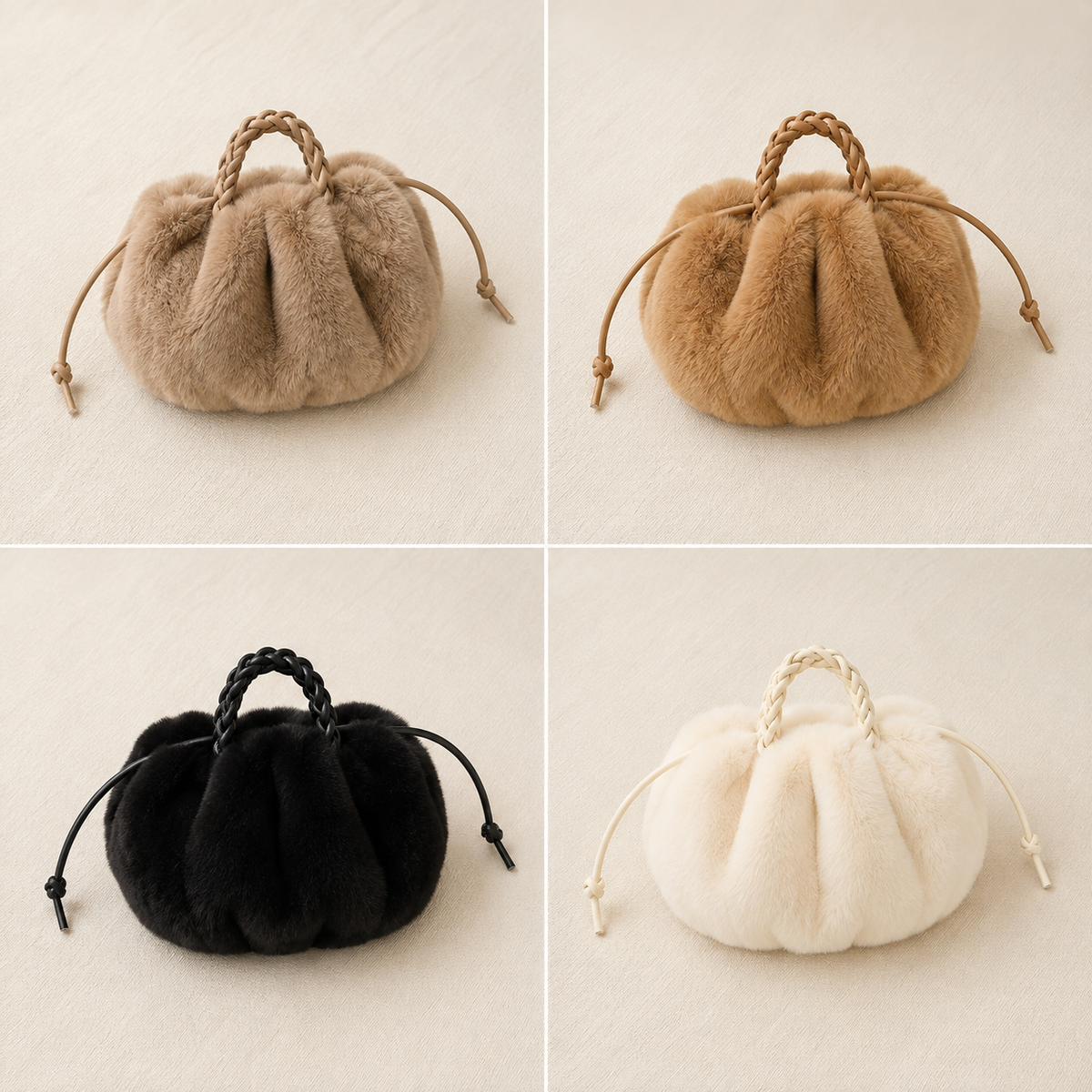 Plush Pumpkin Shoulder/Hand Bag