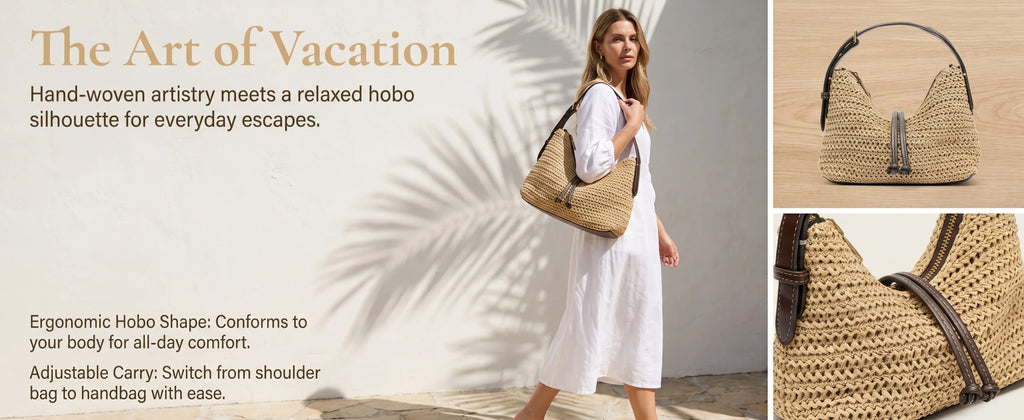 Summer Beach Straw Shoulder Bag