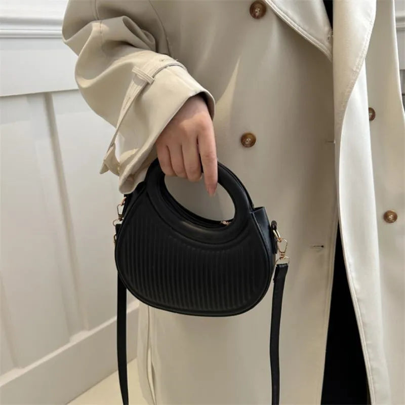 Synthetic Leather Crossbody/Hand Bag