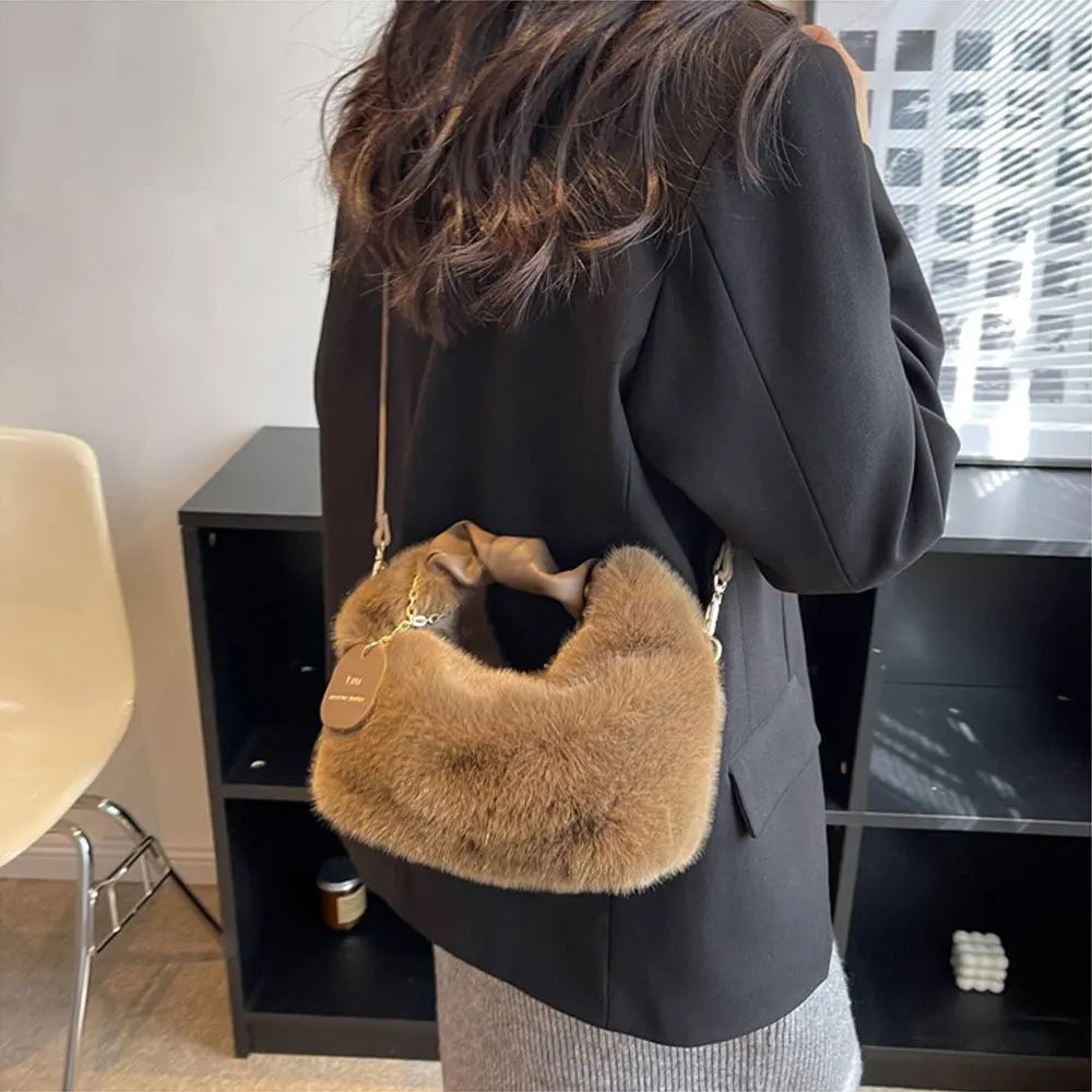 Cute Plush Shoulder Bag