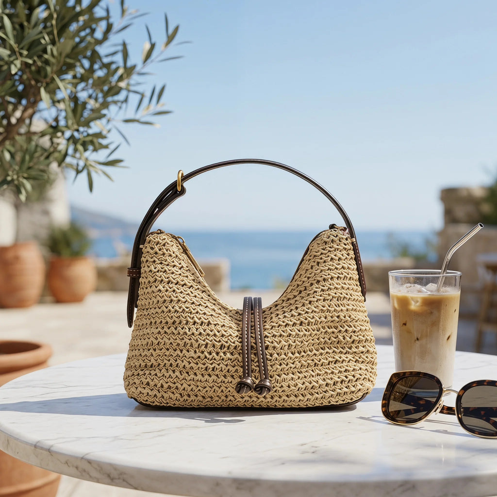 Summer Beach Straw Shoulder Bag