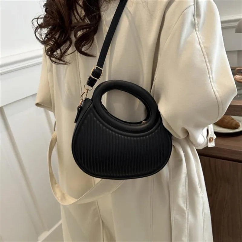 Synthetic Leather Crossbody/Hand Bag