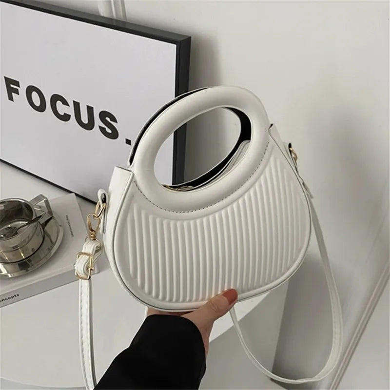 Synthetic Leather Crossbody/Hand Bag