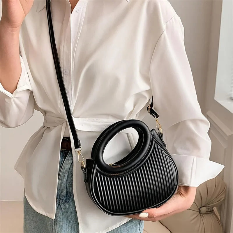 Synthetic Leather Crossbody/Hand Bag