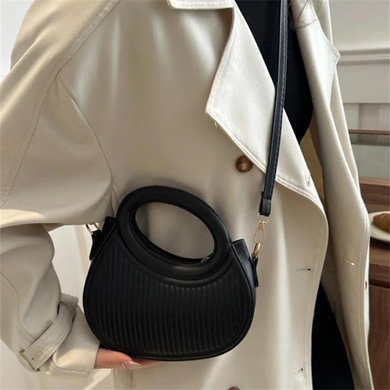 Synthetic Leather Crossbody/Hand Bag