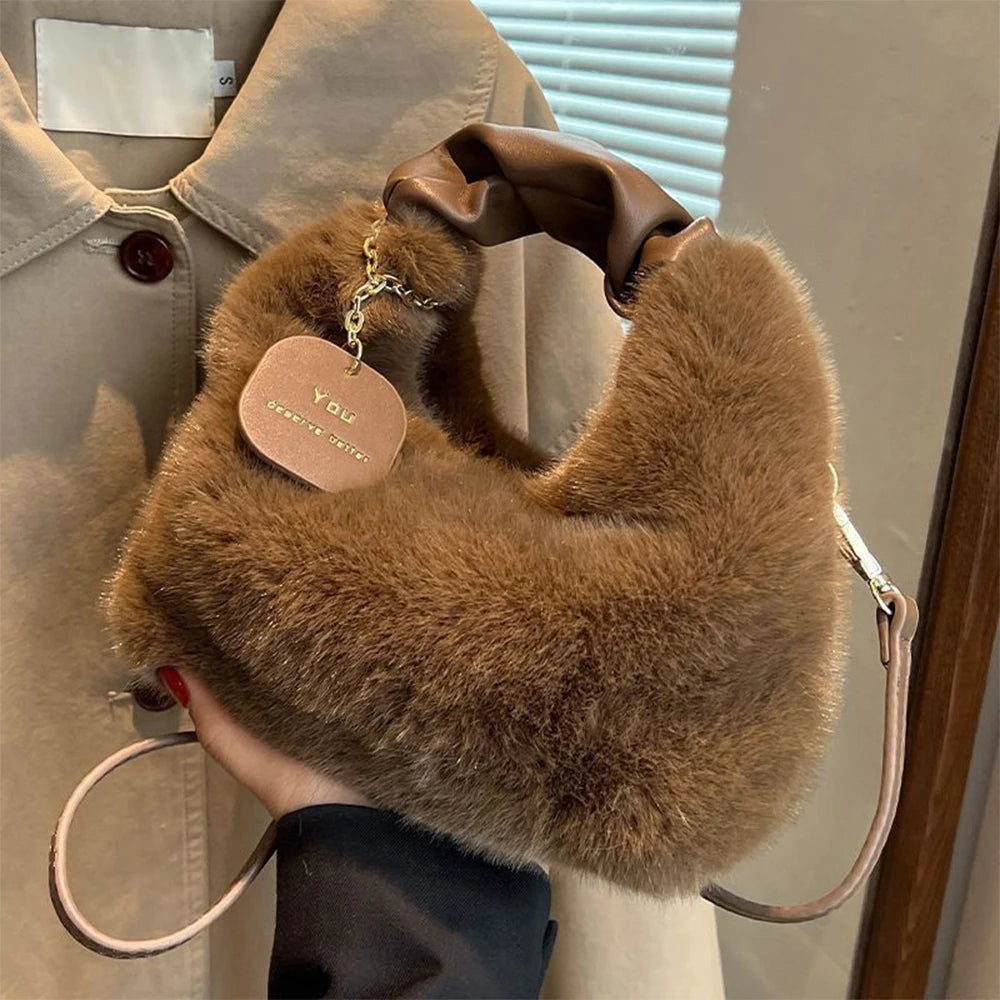Cute Plush Shoulder Bag
