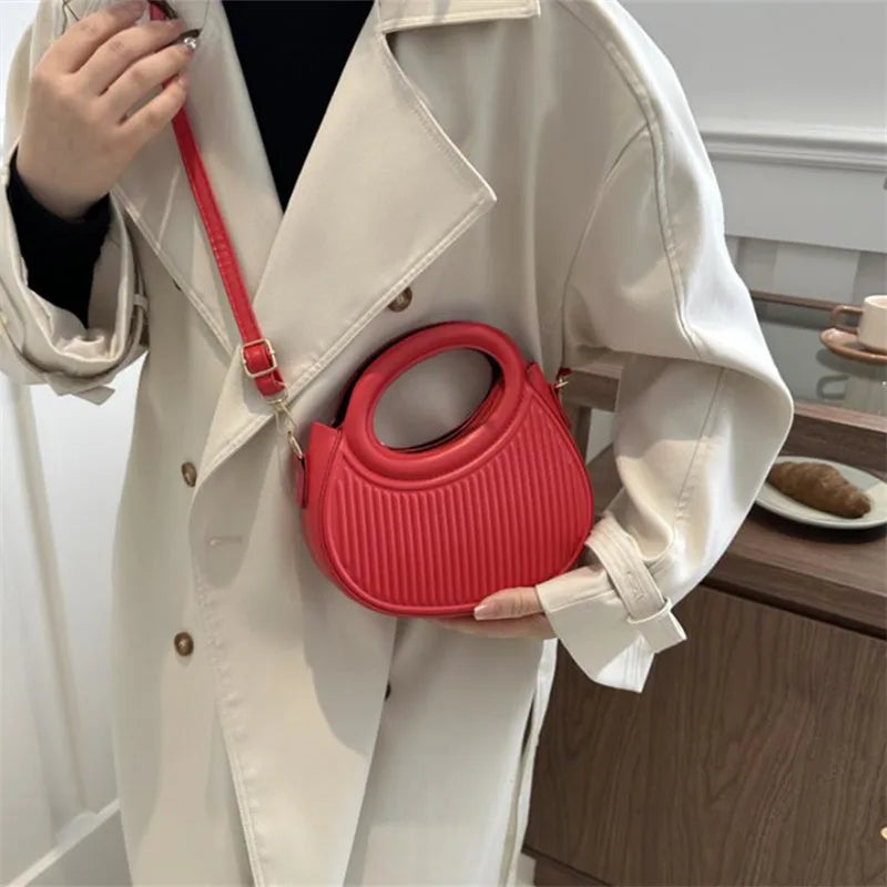 Synthetic Leather Crossbody/Hand Bag