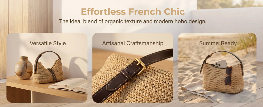 Summer Beach Straw Shoulder Bag